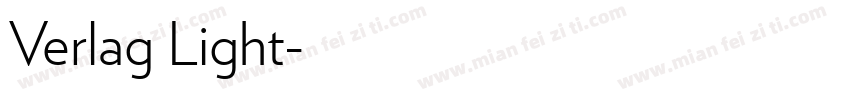Verlag Light字体转换